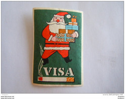 Matchbox Label VISA Cigaret Sigaret Cigarette 36 Kerstman Père Noël Santa Claus - Matchbox Labels