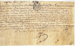 Généralité Bordeaux DOUZE S. Sur Parchemin, Daté 1754 - Other & Unclassified