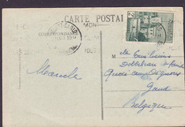 Monaco PPC Nice Vue Prise Du Mont Boron Entré Du Port MONACO 1922 Sent To GAND Belgium (2 Scans) - Covers & Documents