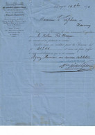 Carrières & Four S à Chaux Gaurain-Ramecroix.  1875. Administrateur: Baron Victor Lefebvre. => Warcoing. Vignette Chercq - 1800 – 1899