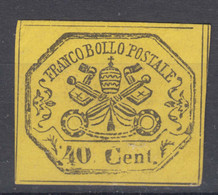 Italy Stato Pontificio, Papal States 1867 Sassone#19 Mi#17 MNG - Etats Pontificaux