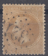 France 1867 Napoleon Yvert#28 Used - 1863-1870 Napoléon III Lauré