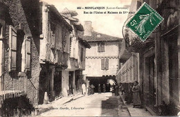 MONFLANQUIN -  Rue De L'Union Et Maisons Du XVè Siècle - Monflanquin
