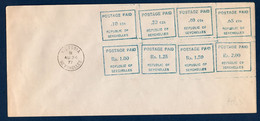 SEYCHELLES 1977 0bl Victoria 24/8/1977 Postage Paid RR - Seychelles (1976-...)