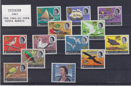 1967 PITCAIRN - CATAL.ST.GIBBONS 69/81 - MINT NEVER HINGED - SERIE NON LINGUELLATA  - - Pitcairn