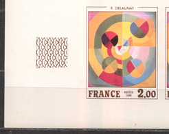 Superbe Coin De Feuille Série Artistique Delaunay YT 1869 De 1976 Sans Trace Charnière - Non Classificati