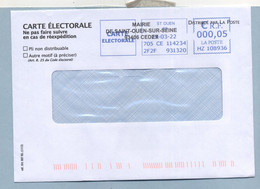 2022 Mairie De Saint-Ouen Carte D'électeur - EMA (Print Machine)