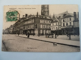 PERONNE PLACE DU MARCHE AUX HERBES - Peronne