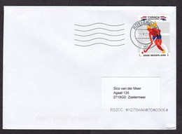 Netherlands: Cover, 2022, 1 Stamp, Women Hockey, Female Ball Sports, Woman, Hockey Player (traces Of Use) - Covers & Documents