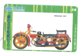 Télécarte China Unicom - Moto Böhmerland 1927 - Motorräder