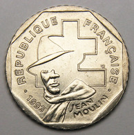 2 Francs Jean Moulin, 1993, Nickel - V° République - 2 Francs