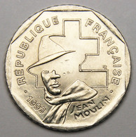 2 Francs Jean Moulin, 1993, Nickel - V° République - 2 Francs