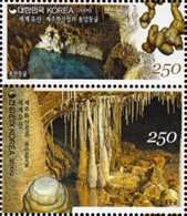 South Korea - 2009 - World Heritage - Caves And Lava Tubes - Mint Stamp Set - Corée Du Sud