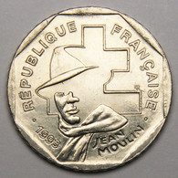 2 Francs Jean Moulin, 1993, Nickel - V° République - 2 Francs