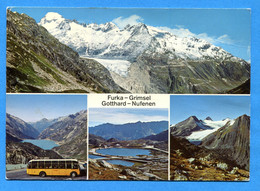 S325, Grimsel - Furka, Rhonegletscher,Galenstock, Car Postal, Postauto, Bus, 4948, GF, Circulée 1973 - Lens