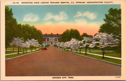 Tennessee Johnson City U S Veterans' Administration Facility Springtime Scene Looking Towards Hospital - Johnson City