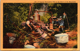 North Carolina Typical Moonshine Still In The Heart Of The Mountains Curteich - Asheville