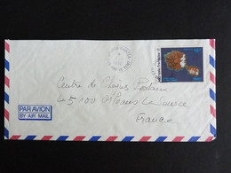 LETTRE POLYNESIE FRANCAISE AVEC YT 405 ANNEE ESPACE TAHITI - UTUROA RAIATEA ILES SOUS LE VENT - Briefe U. Dokumente