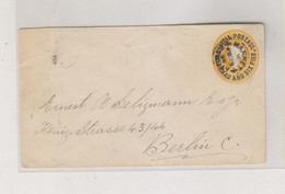 INDIA  1894 BOMBAY Nice  Postal Stationery Cover To Germany - Briefe