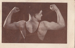 Muscular Bodybuilding Or Wrestling Man Old Postcard - Ringen