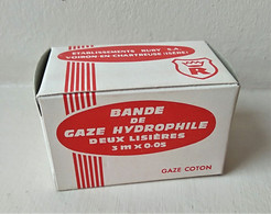 - Ancienne Boite En Carton - Bande De Gaze Hydrophile " RUBY S.A " - Objet De Collection - Pharmacie - - Attrezzature Mediche E Dentistiche