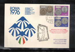 San Marino 1976 Parachutting Interesting Cover - Parachutespringen