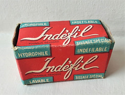 - Ancienne Boite En Carton - Bande De Gaze Hydrophile " Indéfil "- Objet De Collection - Pharmacie - - Matériel Médical & Dentaire