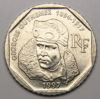 2 Francs Georges Guynemer, 1997, Nickel - V° République - 2 Francs