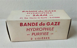 - Ancienne Boite En Carton - Bande De Gaze Hydrophile " SAAM " - Objet De Collection - Pharmacie - - Equipo Dental Y Médica