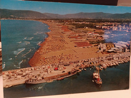 Cartolina Marina Di Carrara Dall'aereo , Spiaggia, Porto 1972 - Carrara