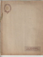Ets H. BOUZINAC Chapeaux Canotiers Caussade Ancien Catalogue 19?? - Pubblicitari
