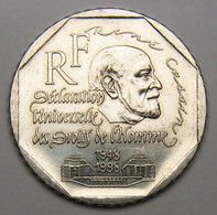 2 Francs René Cassin, 1998, Nickel - V° République - 2 Francs