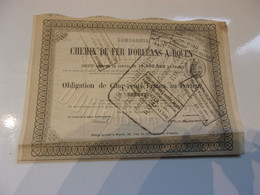 CHEMIN DE FER D'ORLEANS A ROUEN (1872) - Unclassified