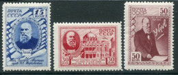 SOVIET UNION 1941 Shukovsky Death Anniversary MNH / **.  Michel 801-03 - Nuovi