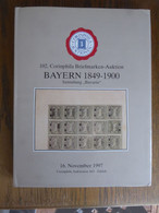 AC Corinphila 102 Auction 1997: Sonderauktion Sammlung 'Bavaria' Mit Den Kompletten Bögen Der Klassischen Ausgaben - Catalogues For Auction Houses