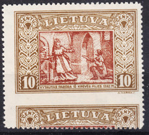Lithuania Litauen 1932 Mi#333 A Perforation Error, Mint Never Hinged - Lituania