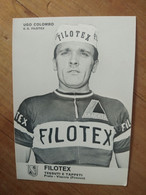 Cyclisme - Carte Publicitaire FILOTEX 1965 : Ugo COLOMBO - Radsport