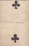 Ancienne Carte à Jouer - 2 De Trèfle - Datée 1837 - Jeu De Cartes - Jeux - Non Classificati