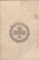 Ancienne Carte à Jouer - As De Trèfle - Datée 1840 - Jeu De Cartes - Jeux - Non Classificati
