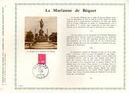 RRR 1000 Ex." LA MARIANNE DE BEQUET " Sur Feuillet PAC RARE De 1971 . N° YT 1664. En Parfait état. RRR - 1971-1976 Maríanne De Béquet