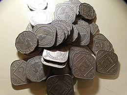 British India Lot 35 Coins 1 And 2 Annas - Kiloware - Münzen