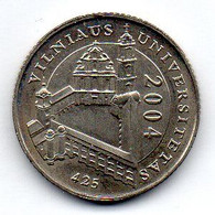 LITHUANIA, 1 Litas, Copper-Nickel, Year 2004, KM #137 - Lituanie