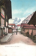 Strasse In Mürren Und Eiger - Mürren