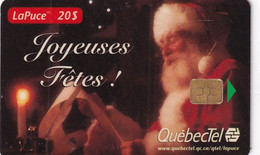 CANADA(chip) - Santa Claus, Christmas 1997, QuebecTel Telecard $20, Tirage 1500, 11/97, Used - Natale