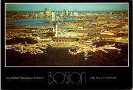 Massachusetts Boston Logan International Airport And City Skyline - Boston