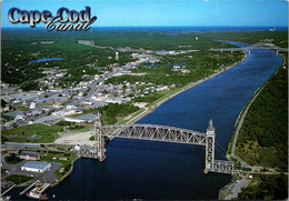 Massachusetts Cape Cod Aerial View Cape Cod Canal Buzzard's Bay Entrance - Cape Cod