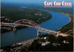 Massachusetts Cape Cod Aerial View Of The Three Cape Cod Canal Bridges - Cape Cod