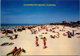 Florida Clearwater Beach Showing Sunbathers - Clearwater