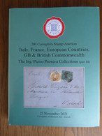 AC Corinphila 280 Auction 2021: Special Auction Italy, France, Europe & British Commonwealth, Provera Collections Part 3 - Catalogues For Auction Houses