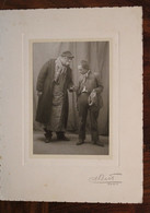 Carte Photo 1890's Lucien Guitry Germaine Photographie TIRAGE SUR PAPIER ALBUMINÉ SUPPORT CARTON Cabinet CDC - Famous People